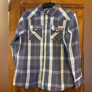 Youth large Lucky Brand plaid shirt new with tags